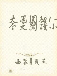 大团圆结1一6全文阅读小说