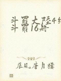 斗罗大陆4终极斗罗16册