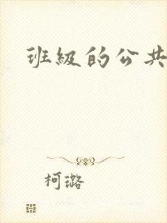 班级的公共玩具