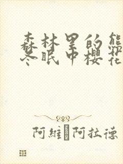 森林里的熊先生冬眠中樱花动漫