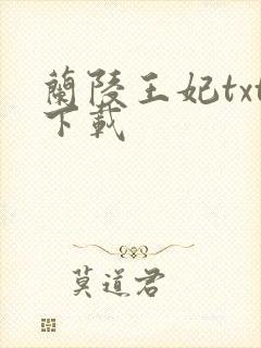 兰陵王妃txt下载