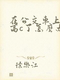 在公交车上弄到高c了怎么办