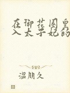 在御花园皇上进入太子妃的小说
