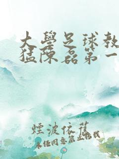 大学足球教练王猛陈磊第一篇