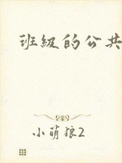 班级的公共玩具