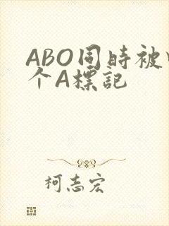 ABO同时被四个A标记