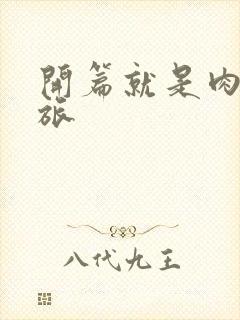 开篇就是肉的军旅