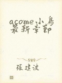 acome小鸟最新章节
