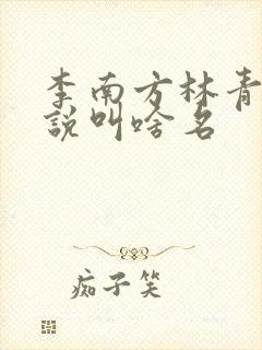 李南方林青青小说叫啥名