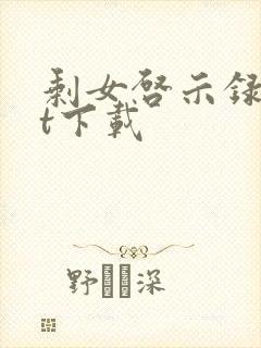 剩女启示录txt下载