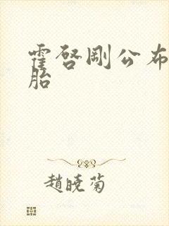 霍启刚公布龙凤胎