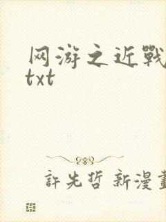 网游之近战法师txt