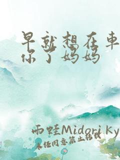 早就想在车里要你了妈妈