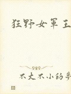 狂野女军王