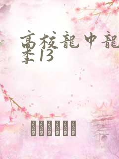 高校龙中龙第二季13