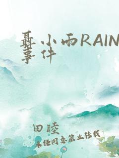 聂小雨RAIN事件
