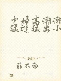 少妇高潮潮喷到猛进猛出小说