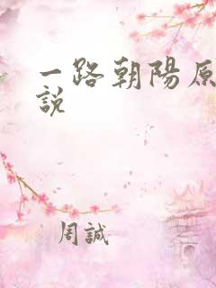 一路朝阳原著小说