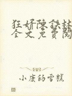 狂婿陈铁林清音全文免费阅读