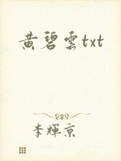 黄碧云txt