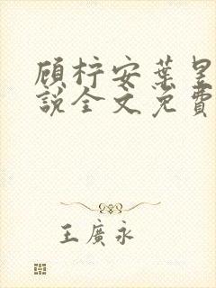 顾柠安叶昱城小说全文免费阅读