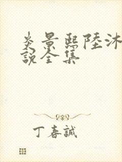 炎景熙陆沐擎小说全集