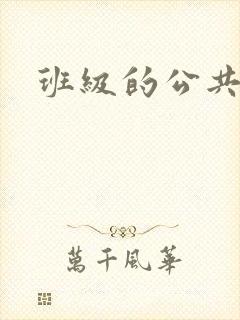 班级的公共玩具