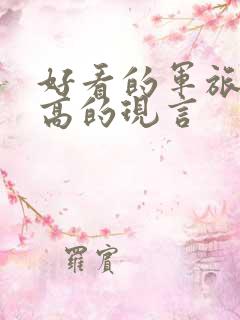 好看的军旅肉质高的现言