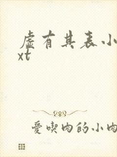 虚有其表小说txt