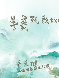 凤舞战歌txt下载