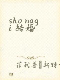 sho nagi 结婚
