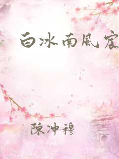 白冰南风宸