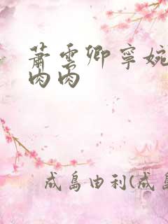 萧云卿宁婉走廊肉肉