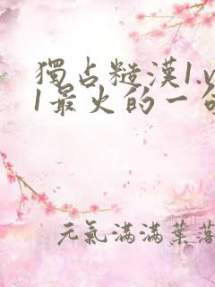 独占糙汉1.v1最火的一句