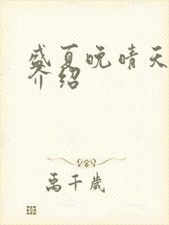 盛夏晚晴天剧情介绍