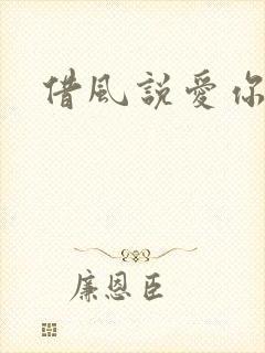 借风说爱你