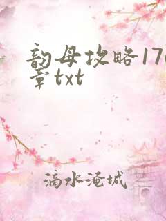 韵母攻略176章txt