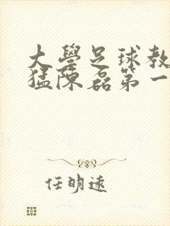 大学足球教练王猛陈磊第一篇