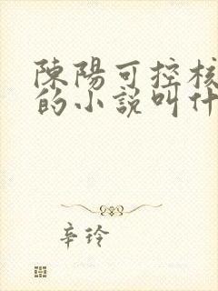 陈阳可控核聚变的小说叫什么名字