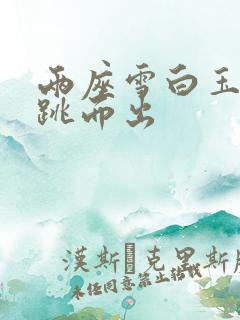 两座雪白玉峰弹跳而出