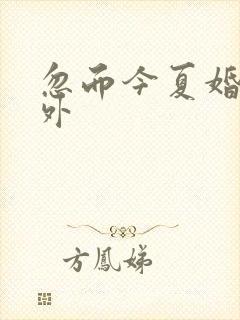 忽而今夏婚后番外