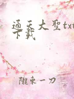 通天大圣txt下载