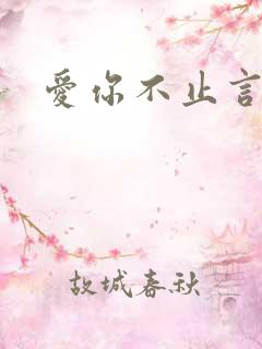 爱你不止言语