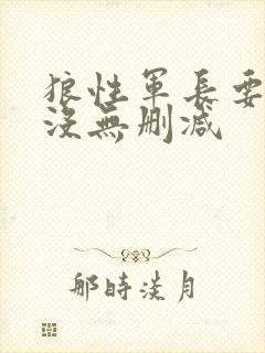 狼性军长要够了没无删减