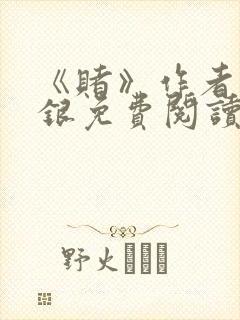 《赌》作者木口银免费阅读