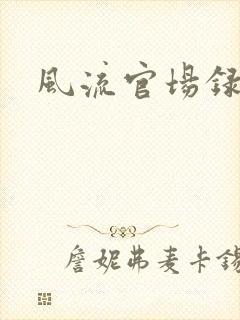 风流官场录
