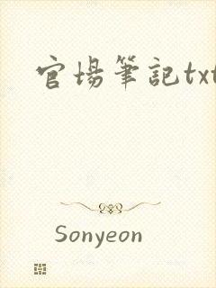 官场笔记txt