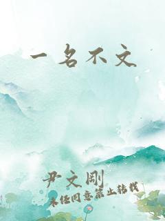 一名不文