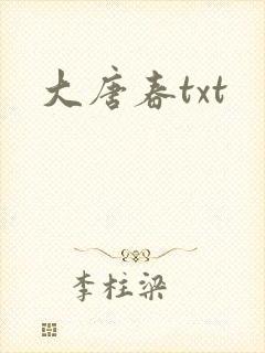 大唐春txt