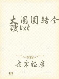 大团圆结全文阅读txt
